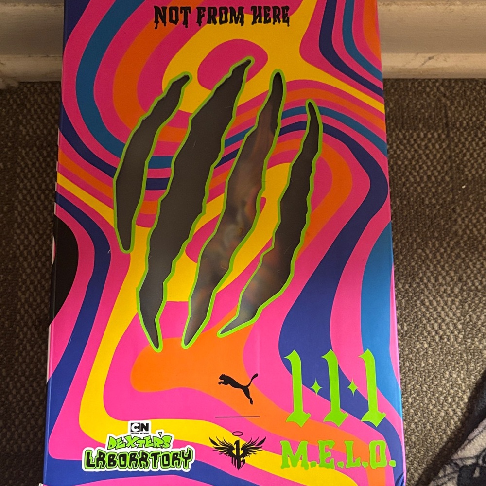 Puma x mellow Dexter laboratory shoes